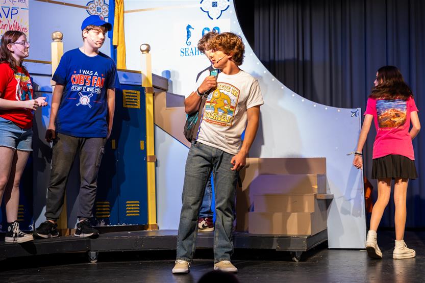Students onstage